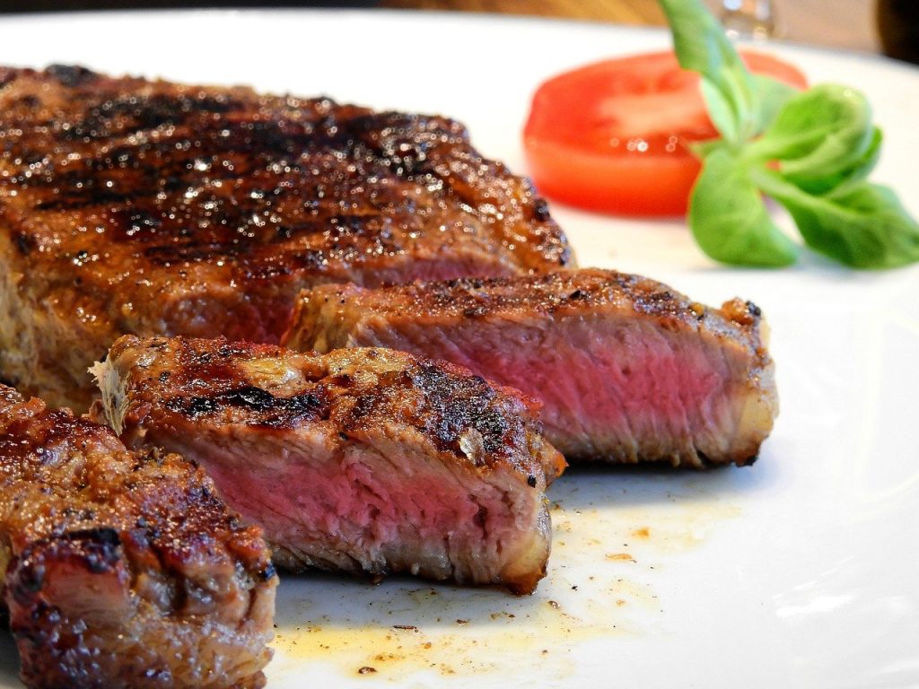 Steak Fleisch Grillen Medium Garpunkt Rindersteak